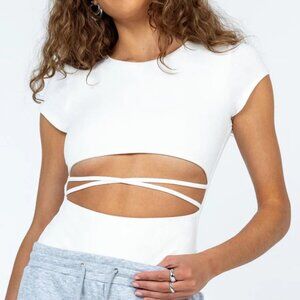 Princess Polly Nicola Bodysuit White